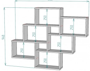 Полка S12 (ДВ) в Заречном - zarechnyj.mebel-e96.ru