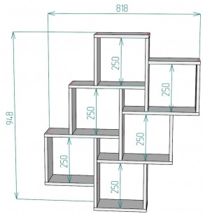 Полка S13 (ДВ) в Заречном - zarechnyj.mebel-e96.ru