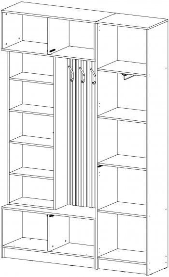 Прихожая Бавария графит (Лин) в Заречном - zarechnyj.mebel-e96.ru