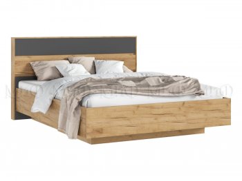 Кровать парящая Роджина крафт/графит (Миф) в Заречном - zarechnyj.mebel-e96.ru