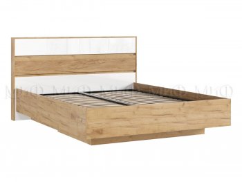 Кровать парящая Роджина с подсветкой, крафт/белый (Миф) в Заречном - zarechnyj.mebel-e96.ru