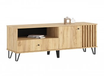 Тумба ТВ (1500) Роджина дуб крафт/дуб крафт (Миф) в Заречном - zarechnyj.mebel-e96.ru