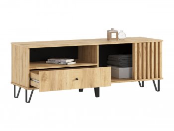 Тумба ТВ (1500) Роджина дуб крафт/дуб крафт (Миф) в Заречном - zarechnyj.mebel-e96.ru