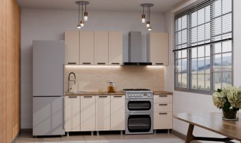 Кухонный гарнитур Ромашка 1600 мм Кашемир (Аленка) в Заречном - zarechnyj.mebel-e96.ru