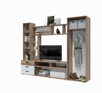 Стенка Крокус белый (Эра) в Заречном - zarechnyj.mebel-e96.ru