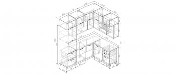 Кухонный гарнитур угловой Лада 2200*1700 мм (Санвут) в Заречном - zarechnyj.mebel-e96.ru