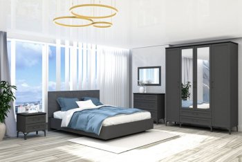 Кровать Шарм (арт.031М1) настил, Антрацит (Диал) в Заречном - zarechnyj.mebel-e96.ru