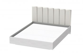 Кровать Шарм (арт.031), настил, экокожа Sontex Milk (Диал) в Заречном - zarechnyj.mebel-e96.ru