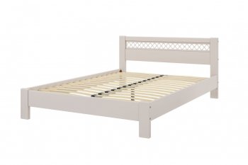 Кровать из массива Шейла льняной (БМ) в Заречном - zarechnyj.mebel-e96.ru