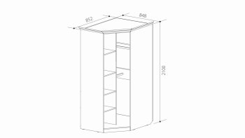 Шкаф угловой ШиК-3 (Уголок Школьника 2) в Заречном - zarechnyj.mebel-e96.ru