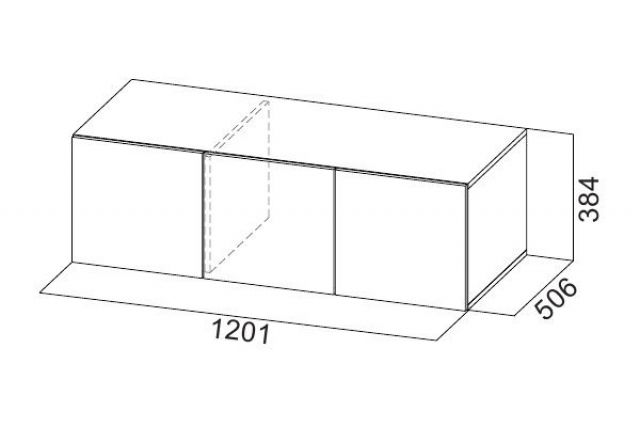 Шкаф 1200 мм ШК-5 с антресолью графит (СВ) в Заречном - zarechnyj.mebel-e96.ru