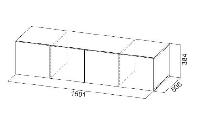 Шкаф 1600 мм ШК-5 с антресолью белый (СВ) в Заречном - zarechnyj.mebel-e96.ru