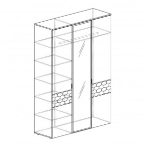 Шкаф 3-дверный Дели 71 (Яна) в Заречном - zarechnyj.mebel-e96.ru