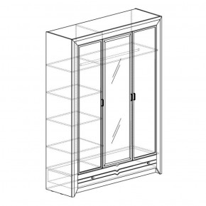 Шкаф 3-дверный Фьорд 150 (Яна) в Заречном - zarechnyj.mebel-e96.ru