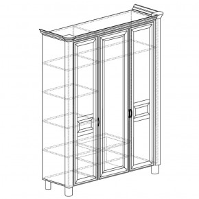 Шкаф 3-дверный Элли 570 (Яна) в Заречном - zarechnyj.mebel-e96.ru