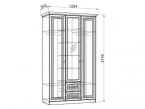 Шкаф 1300 мм 3-х створчатый Белла (Мебельсон) в Заречном - zarechnyj.mebel-e96.ru