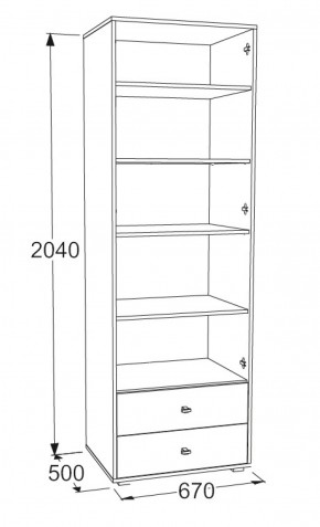 Шкаф для белья Омега 18 в Заречном - zarechnyj.mebel-e96.ru