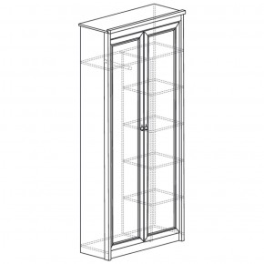 Шкаф для одежды 2-дверный Флоренция 640 (Яна) в Заречном - zarechnyj.mebel-e96.ru