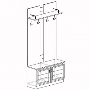 Шкаф для одежды открытый Лира 58 (Яна) в Заречном - zarechnyj.mebel-e96.ru