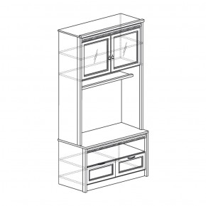 Шкаф многоцелевой Лючия 187 дуб оксфорд (Яна) в Заречном - zarechnyj.mebel-e96.ru