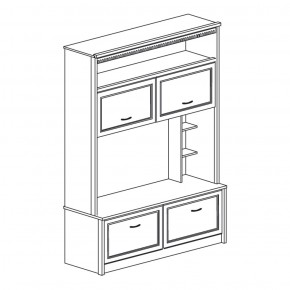 Шкаф многоцелевой Лючия 188 дуб оксфорд (Яна) в Заречном - zarechnyj.mebel-e96.ru