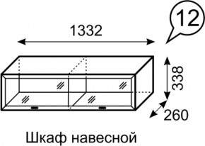 Шкаф навесной Венеция 12 бодега в Заречном - zarechnyj.mebel-e96.ru