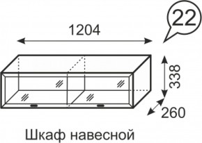 Шкаф навесной Венеция 22 бодега в Заречном - zarechnyj.mebel-e96.ru