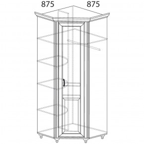 Шкаф угловой Ралли 862 (Яна) в Заречном - zarechnyj.mebel-e96.ru