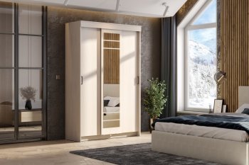 Шкаф-купе ШКП-7 1300 мм ясень анкор (СВ) в Заречном - zarechnyj.mebel-e96.ru