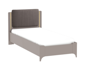 Кровать Сиде 900 мм Мокко (велюр) (СБК) в Заречном - zarechnyj.mebel-e96.ru