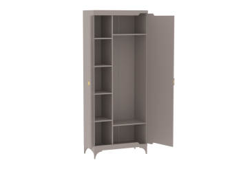 Шкаф 800 мм 2-дверный NEW Сиде Мокко (СБК) в Заречном - zarechnyj.mebel-e96.ru