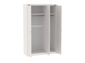 Шкаф 1400 мм 3-дверный Сиде Белый (СБК) в Заречном - zarechnyj.mebel-e96.ru