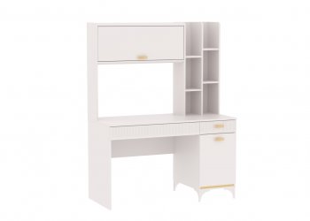 Стол письменный с надстройкой Сиде Белый (СБК) в Заречном - zarechnyj.mebel-e96.ru