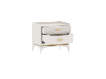 Тумба прикроватная Сиде Белый (СБК) в Заречном - zarechnyj.mebel-e96.ru