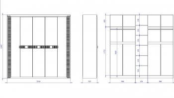 Шкаф 2300 мм 5-дверный NEW Сиде Белый (СБК) в Заречном - zarechnyj.mebel-e96.ru