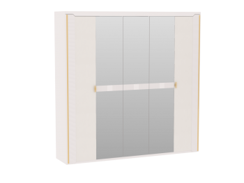 Шкаф 2300 мм 5-дверный NEW Сиде Белый (СБК) в Заречном - zarechnyj.mebel-e96.ru