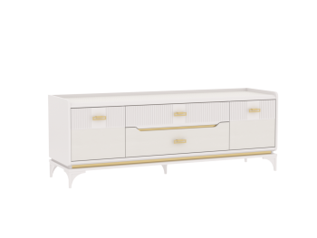 Тумба ТВ Сиде, Белый (СБК) в Заречном - zarechnyj.mebel-e96.ru