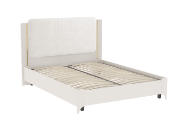 Кровать двуспальная Сиде Белый (СБК) в Заречном - zarechnyj.mebel-e96.ru