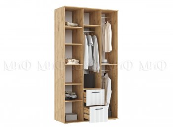 Шкаф 1200 мм Сильвия, крафт/белый (Миф) в Заречном - zarechnyj.mebel-e96.ru