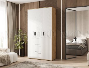 Шкаф 1200 мм Сильвия, крафт/белый (Миф) в Заречном - zarechnyj.mebel-e96.ru