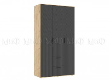 Шкаф 1200 мм Сильвия, крафт/графит (Миф) в Заречном - zarechnyj.mebel-e96.ru