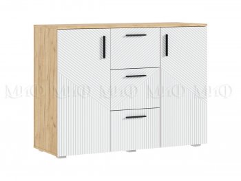 Комод Сильвия, крафт/белый (Миф) в Заречном - zarechnyj.mebel-e96.ru