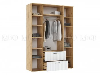 Шкаф 1600 мм Сильвия, крафт/белый (Миф) в Заречном - zarechnyj.mebel-e96.ru