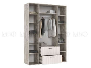 Шкаф 1600 мм Сильвия, дуб юкон/кашемир (Миф) в Заречном - zarechnyj.mebel-e96.ru