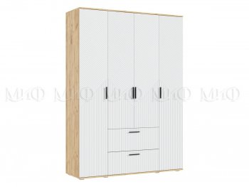 Шкаф 1600 мм Сильвия, крафт/белый (Миф) в Заречном - zarechnyj.mebel-e96.ru