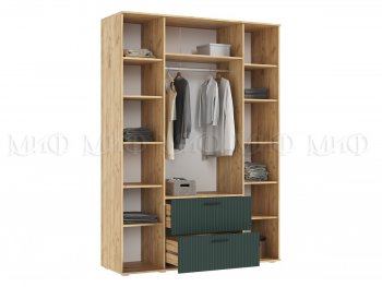 Шкаф 1600 мм Сильвия, крафт/грин (Миф) в Заречном - zarechnyj.mebel-e96.ru