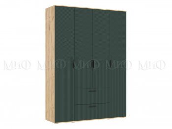 Шкаф 1600 мм Сильвия, крафт/грин (Миф) в Заречном - zarechnyj.mebel-e96.ru