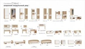 Система Стелс Шкаф-Пенал 2д1ящ Дуб сонома/Белый в Заречном - zarechnyj.mebel-e96.ru