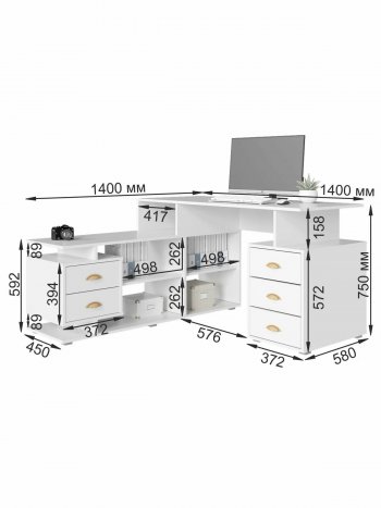 Стол компьютерный СК-8 (ВНК) в Заречном - zarechnyj.mebel-e96.ru