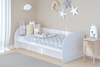 Кровать с подъемным механизмом Сказка, ясень (Зарон) в Заречном - zarechnyj.mebel-e96.ru